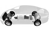 Hondaの最新燃料電池車「ホンダ FCXクラリティ」 パッケージングの概念図