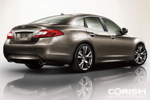 日産 新型 インフィニティ M56 2011年モデル(日本名:日産 新型「フーガ」) リアビュー