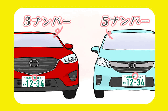 3ナンバーって税金高いの？5ナンバーと3ナンバーの違い