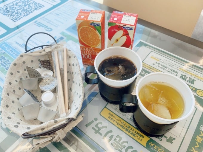 冷たいお飲み物用意しています♪