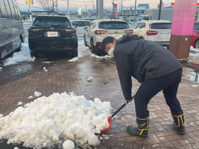 雪が降ってきました～白銀の世界へ