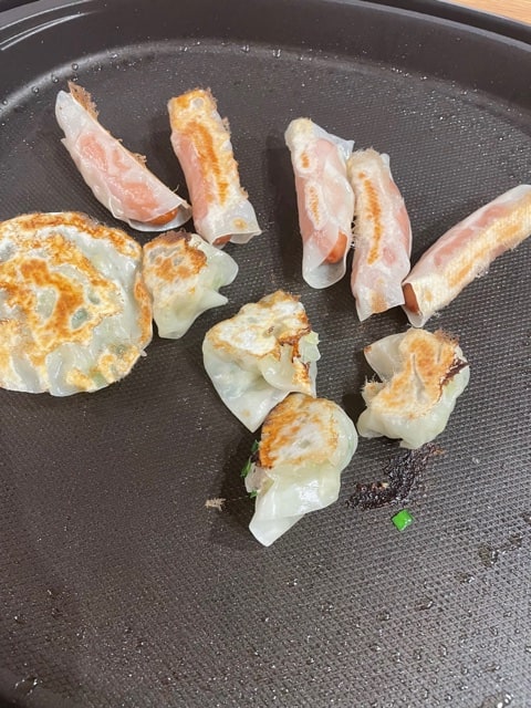 息子初めての餃子作り