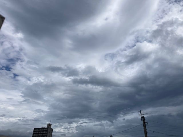 台風接近中