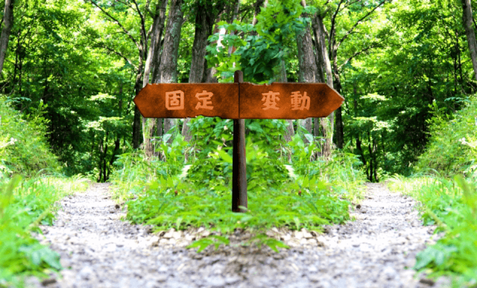 画像:変動金利と固定金利