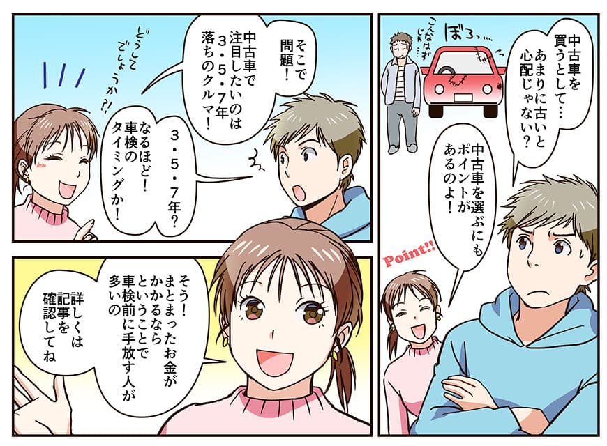 画像:3・5・7年落ちに注目!車検前に手放す人が多いためお買い得