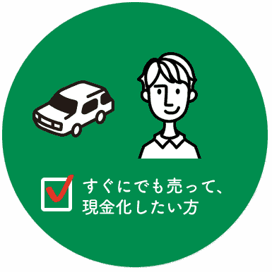 すぐにでも売って、現金化したい方