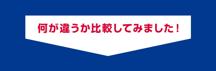 何が違うか比較してみました！