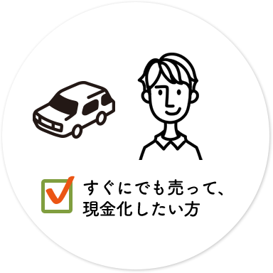 すぐにでも売って、現金化したい方