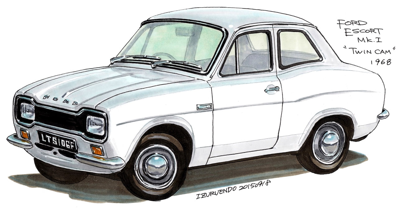 遠藤イヅル「気になるくるま」第3回 フォード・エスコートMk.1 ツインカム（1968）