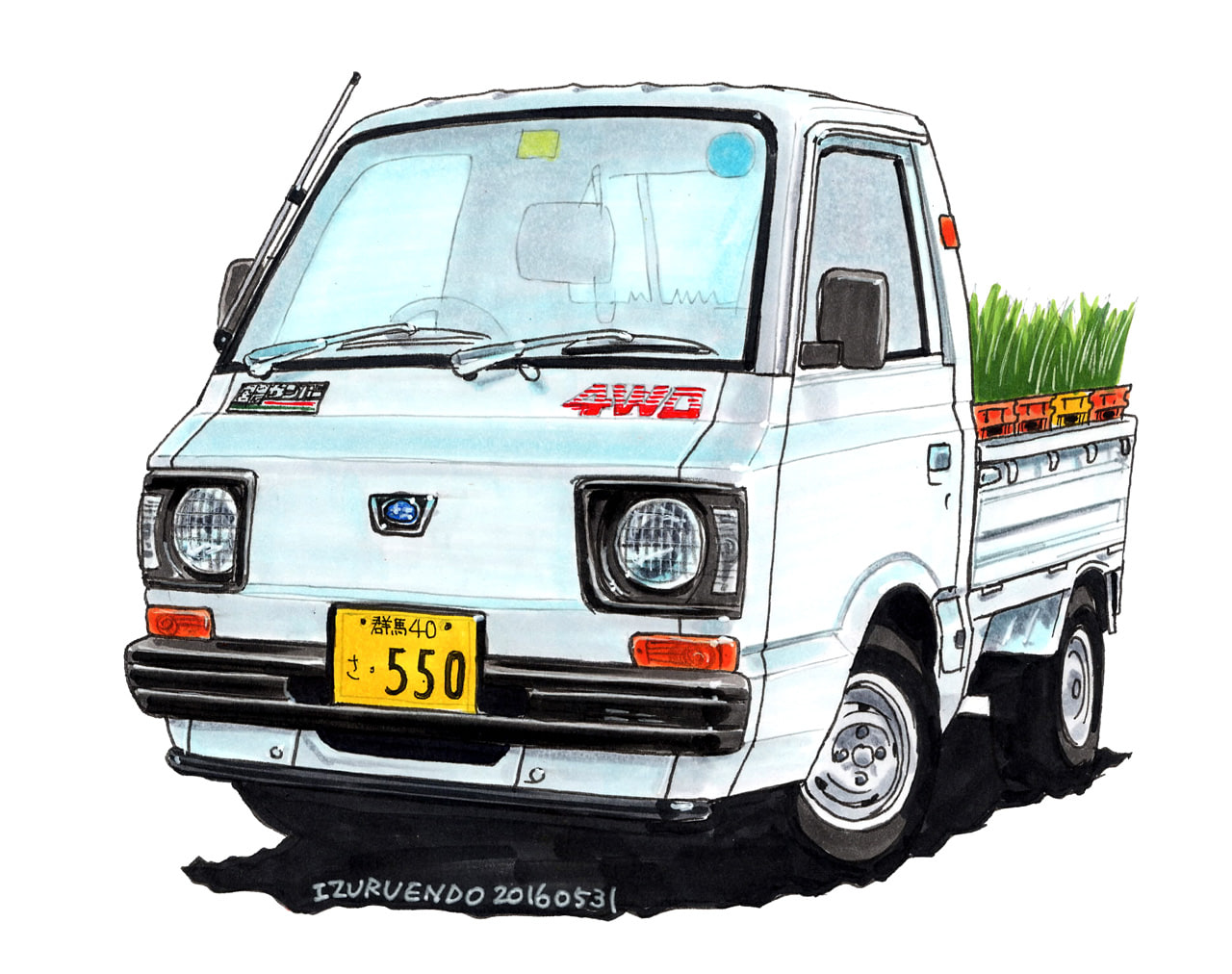 遠藤イヅル「はたらくくるま」第11回 スバル サンバートラック（KT1型）軽トラック｜中古車のガリバー