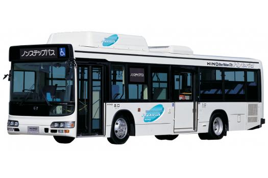 日野 大型ハイブリッド路線バス 日野ブルーリボンシティハイブリッド の燃費基準適合車を発売