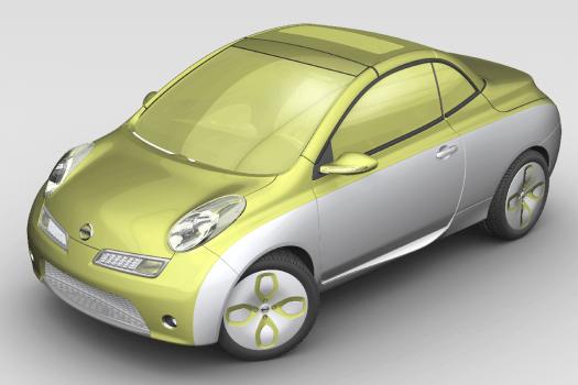 フランクフルトショー07 日産 マイクラc Cに2トーンカラーのコンセプトカー Micra Colour Concept 登場