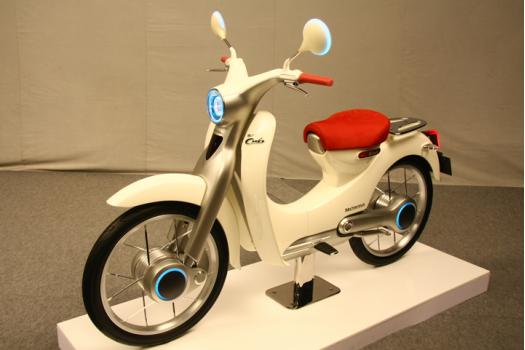 東京モーターショー09 あの スーパーカブ が電動バイクになった ホンダ Ev Cub イーブイ カブ コンセプトカー
