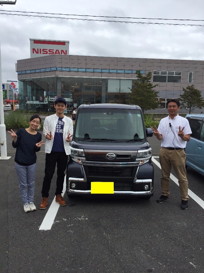  タントカスタムご納車♪　福島県　郡山市　軽自動車　ミニクル安積店01