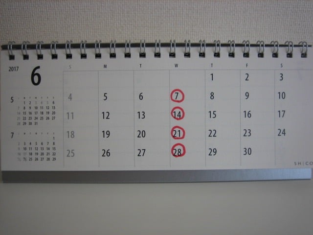 今月のカレンダー01