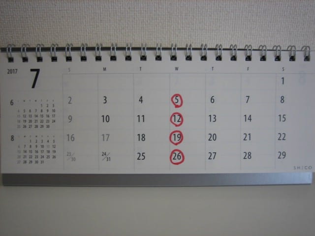 今月のカレンダー01