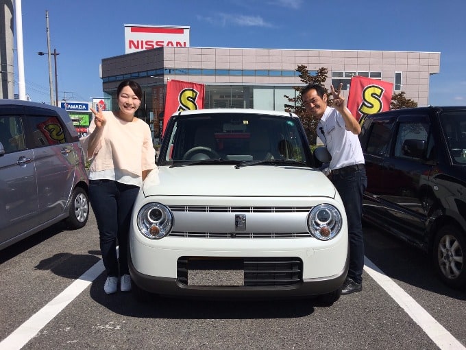 ＊ミニクル＊　祝！ラパンご納車！おめでとうございます！！　＊安積＊　【郡山市/安積町/軽自動車/中古車/登録済未使用車】01