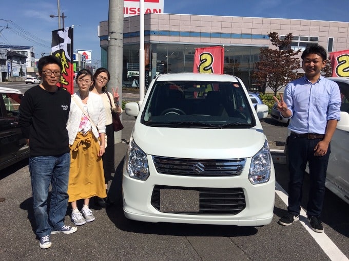 ＊ミニクル＊　祝！ワゴンRご納車！おめでとうございます♪　＊安積＊　【郡山市/安積町/軽自動車/中古車/新車】01