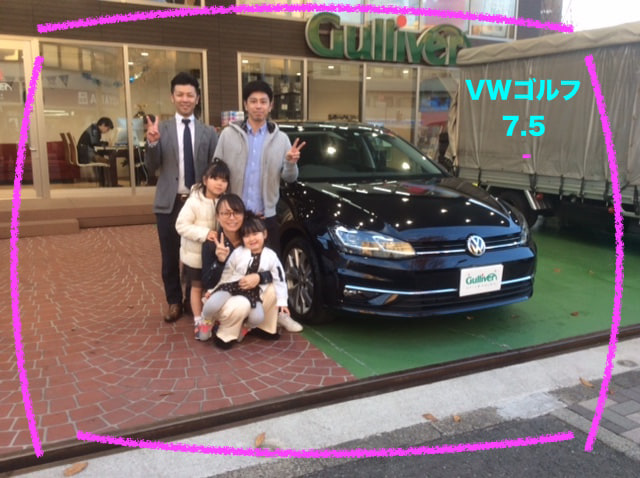 ☆納車風景　新車VWゴルフ TSIハイライン　ゴルフ7.5☆01