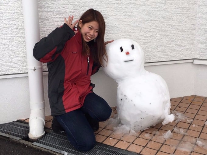 雪だるま、作りました！01