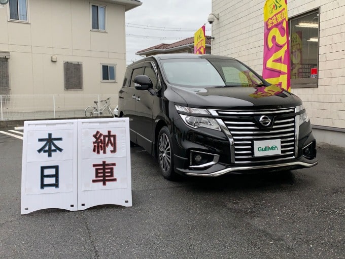 納車 日産 エルグランド 納車 車買取販売ならガリバー1号四日市店の事例紹介 G 中古車のガリバー