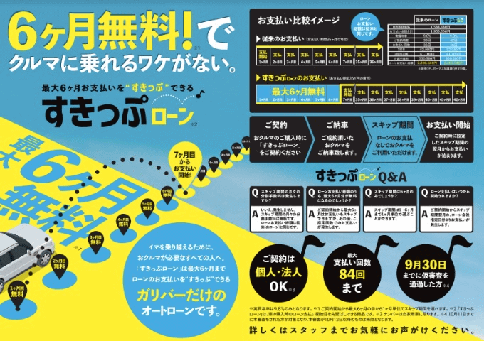 ガリバー新サービス！6ヶ月無料でクルマに乗れるワケがない。02