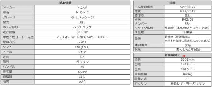 H25 ホンダ N ONE  G Lパッケージ03