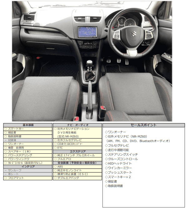 H25　スズキ　スイフト　スポーツ03