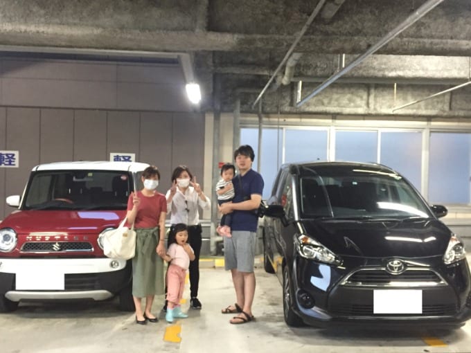 祝 ご納車 トヨタ シエンタ 中古車 登録済み未使用車 Suv ミニバン 車買取販売ならガリバー広島吉島店の事例紹介 G 中古車のガリバー