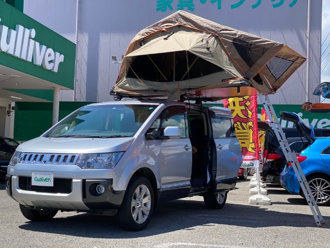 ルーフトップテント装着 デリカd5 入荷しました 車買取販売ならガリバー柏沼南店の中古車新着情報 G 中古車のガリバー