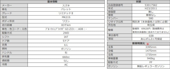 スズキ　パレット入庫しました！！03