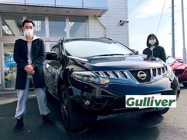 【ご納車】日産　ムラーノ　4WD　S様。ガリバー 盛岡店、中古車査定・中古車販売でお役に立たせて頂きます。01