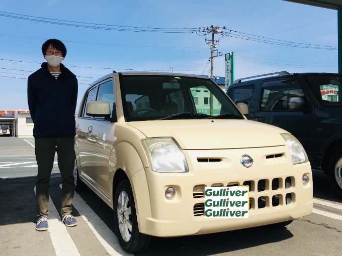 【ご納車】日産　ピノ　4WD　M様。ガリバー 盛岡店、中古車査定・中古車販売でお役に立たせて頂きます。01