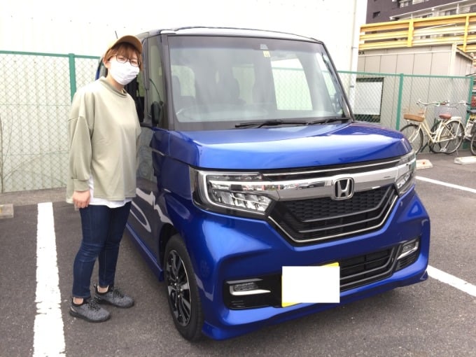 ご納車おめでとうございます【N BOXカスタム】【届出済未使用車 郡山市】01