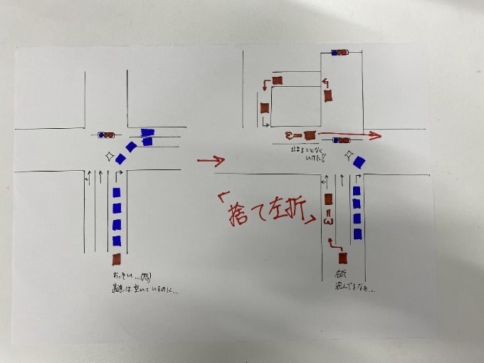 右折レーンの渋滞を逃れる裏ワザ！？02