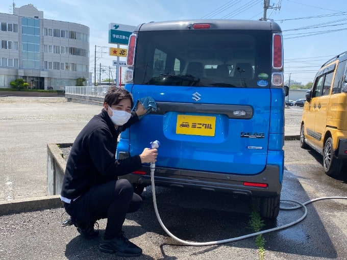 本日快晴！ミニクルは洗車祭りです！01