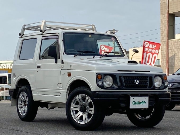 岐阜市　中古車販売　おすすめ車両の紹介！【H9 ジムニー HA　白　MT】01