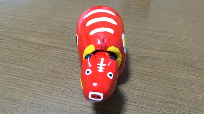 赤べこ絵付けしました♪01
