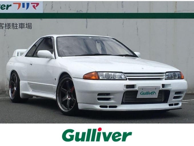 【ガリバーフリマ八王子めじろ台店入荷情報】H05 日産 スカイライン ＧＴ－Ｒ　白　車庫調　マフラー　TE37SLホイール01