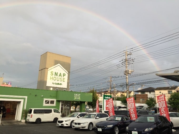 ゲリラ豪雨後に虹が出ました！01