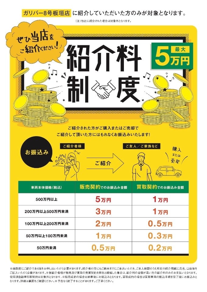 【最大5万円!?】紹介料制度のご案内01