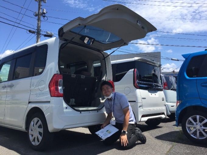 洗車日和！自転車も積み込めるスペーシアギア！04