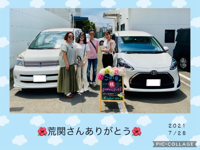 シエンタ　ご納車　中古車　01