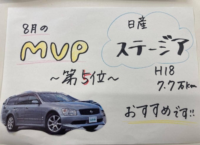 ☆8月 MVP車両~第5位~☆01