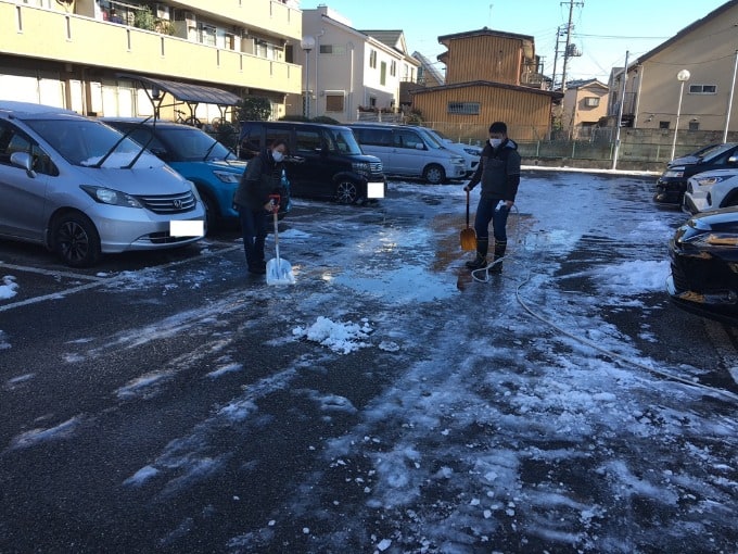 雪かきしました！02