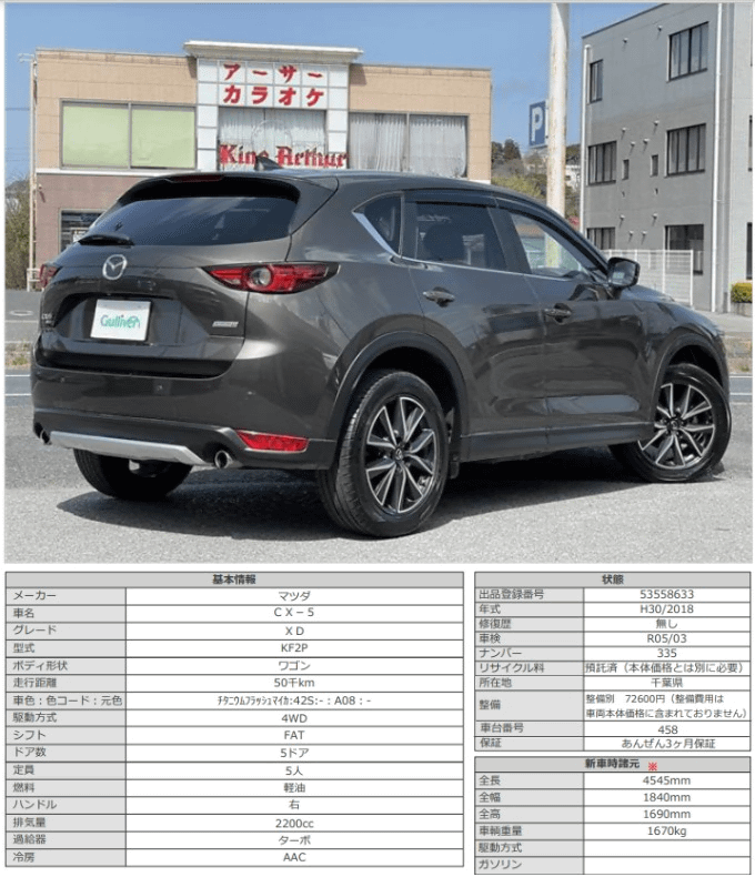 H30 マツダ ＣＸ－５ ＸＤ02