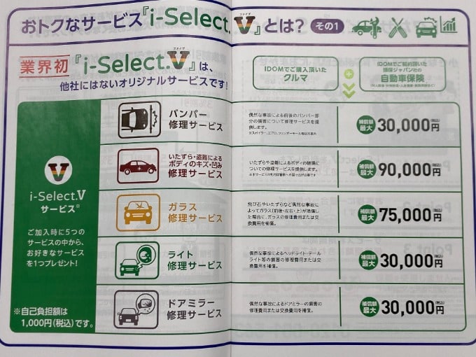 ☆ガリバー限定！！保険サービス【i-Select.V】のご案内☆01