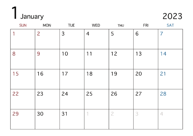 1月営業日のご案内01