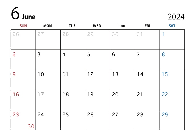 6月の営業日のご案内01