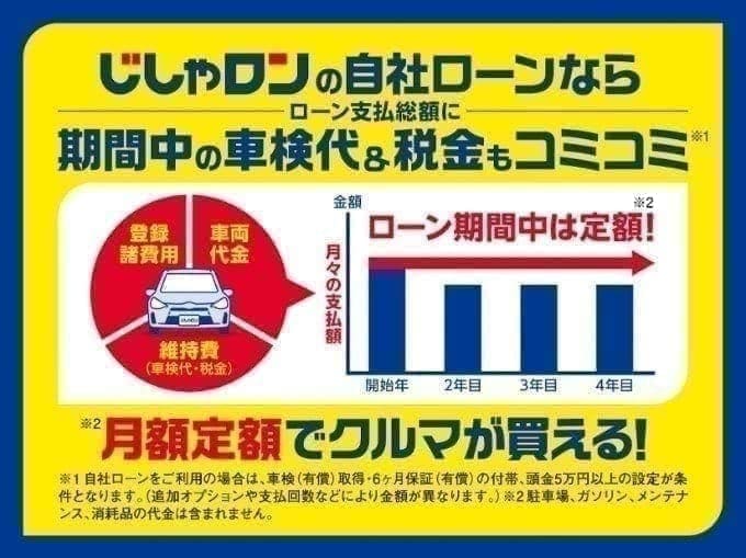 じしゃロンの自社ローンならローン支払い総額に期間中の車検代＆税金もコミコミ！01